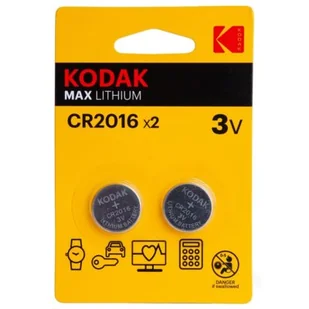 Bateria Litowa KODAK Cr2016 Dl2016 2016 Fa, 2 szt - Baterie i akcesoria - miniaturka - grafika 1