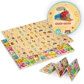 Maty piankowe - Humbi Gruba Mata Edukacyjna 2W1 z pianki XPE 120x180x1 Onomatopeje polski alfabet zwierzęta - miniaturka - grafika 1