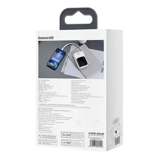 Baseus Qpow Digital Display powerbank z szybkim ładowaniem 10000mAh 20W QC/PD/SCP/FCP z wbudowanym kablem Lightning biały - Powerbanki - miniaturka - grafika 8