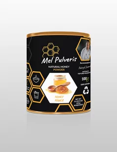 Mel Pulveris Honey Powder Natural, Miód w Proszku, 150g - Przeziębienie i grypa - miniaturka - grafika 1