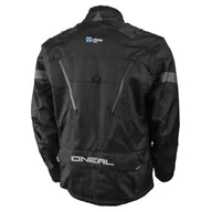 Odzież motocyklowa - O'NEAL | Kurtka motocrossowa | Enduro MX | Wodoodporny materiał zewnętrzny, kieszenie z ochraniaczami na plecach, łokciach i ramionach | Baja Racing Jacket | Dorośli | Czarna | XXL - miniaturka - grafika 1