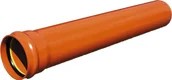 Odwodnienia, kanały i akcesoria - Wavin Wavin 200 x 3000 mm PVC-kloakrør m/muffe, klasse S SN8, EN 13476 - miniaturka - grafika 1