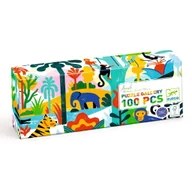 Puzzle - Puzzle tekturowe DŻUNGLA 100 elementów DJ07619 - miniaturka - grafika 1