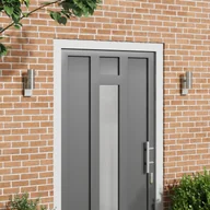 Lampy ogrodowe - vidaXL Kinkiety zewnętrzne 2 szt. Srebrna stal nierdzewna IP44 - miniaturka - grafika 1