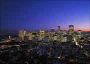 Plakaty - San Francisco skyline at night., Carol Highsmith - plakat 30x20 cm - miniaturka - grafika 1