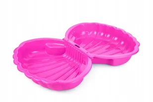 XXL MEGA DUŻA PIASKOWNICA PLASTIKOWA BASEN 2W1 MUSZELKA PREMIUM + zabawka - Place zabaw - miniaturka - grafika 1