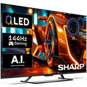 Telewizory - SHARP 50HR7765E 50" QLED 4K 144Hz VRR Google TV - miniaturka - grafika 1