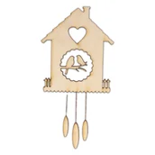 Dekoratorstwo - EKO-DECO, zawieszka, zegar z kukułką i serduszkiem - miniaturka - grafika 1
