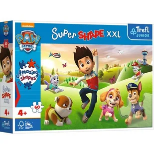 Trefl, 50009 60 XXL Super Shape - Uśmiechnięte pieski - Puzzle - miniaturka - grafika 1