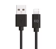 Akcesoria do tabletów i e-booków - Xqisit Lightning - USB A 1m (czarny) - miniaturka - grafika 1