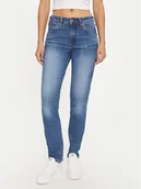 Spodnie damskie - Wrangler Jeansy Piper 112356405 Niebieski Slim Fit - miniaturka - grafika 1