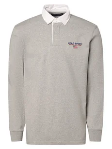 Polo Sport Bluza męska Mężczyźni Bawełna szary jednolity, M - Bluzy męskie - miniaturka - grafika 1