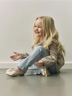 Spodnie i spodenki dla dziewczynek - Reserved - Prążkowane legginsy - jasnoniebieski - miniaturka - grafika 1