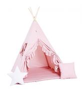 Namioty i tipi dla dzieci - SowkaDesign Namiot tipi dla dzieci, bawełna, okienko, poduszka, cukierkowy raj - miniaturka - grafika 1
