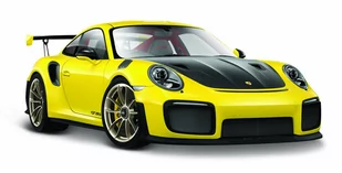 Maisto, model kolekcjonerski Porsche 911 Gt2 Rs Żółty 1/24 - Kolekcjonerskie modele pojazdów - miniaturka - grafika 1