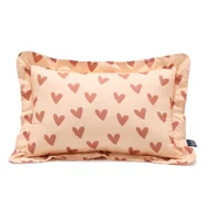 Kołdry i poduszki dla dzieci - La Millou - Poduszka do spania Bawe��na HEARTBEAT PINK - miniaturka - grafika 1