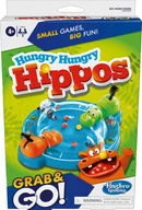 Gry planszowe - Hasbro Travel game Hungry Hungry Hippos Grab&Go - miniaturka - grafika 1