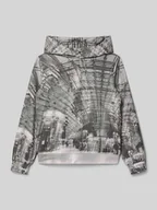 Swetry dla chłopców - Bluza o kroju regular fit z kapturem i dodatkiem bawełny - miniaturka - grafika 1