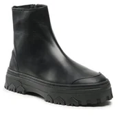 Botki damskie - Botki Patrizia Pepe 8Y0016/L011-K103 Czarny - miniaturka - grafika 1