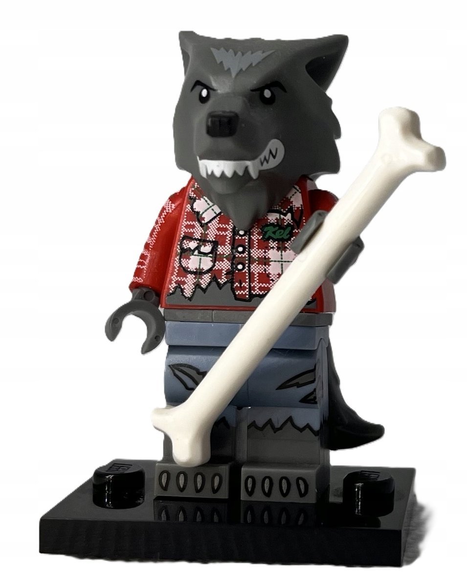 LEGO minifigures SERIA 14 - 71010 Wolf Guy Wilk col14-1/