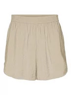 Spodenki damskie - VERO MODA Damskie szorty VMLENA HW WVN Noos, Irish Cream, XXL, Irish Cream, XXL - miniaturka - grafika 1