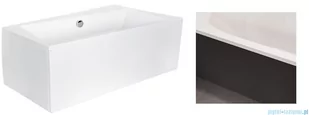 Besco Obudowa do wanny czarny mat Infinity 160x100 P/L #OAI-160-NSC - Obudowy do wanien - miniaturka - grafika 1