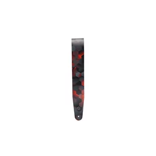 D'Addario 25PL05 Printed Leather Red Hex - Inne akcesoria gitarowe - miniaturka - grafika 3