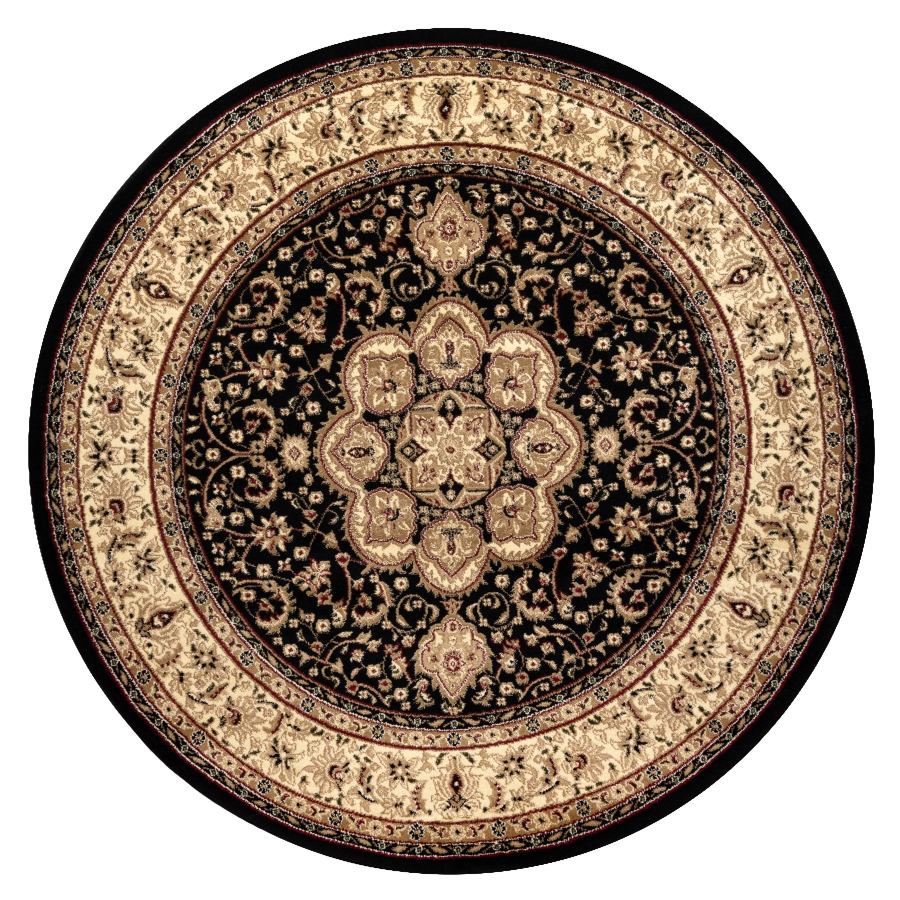 Dywan ROYAL ADR koło wzór 521 czarny koło 120 cm