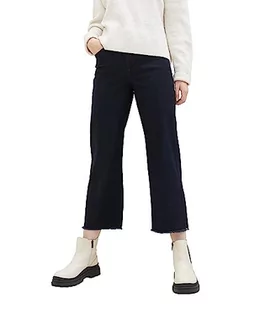 TOM TAILOR Damskie spodnie jeansowe z szeroką nogawką, 10138-Rinsed Blue Denim, 31W / 28L - Spodnie damskie - miniaturka - grafika 1