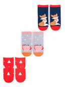 Skarpetki dla dzieci - Skarpety dziecięce świąteczne bawełniane 3PAK 20-22 - miniaturka - grafika 1