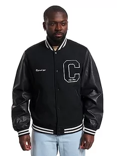 JACK & JONES Jorcollege kurtka męska Sn Bomber, czarny, XXL - Kurtki męskie - miniaturka - grafika 1