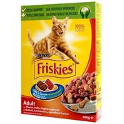 Sucha karma dla kotów - Purina Friskies z mięsem, wątróbką i warzywami 0,3 kg - miniaturka - grafika 1