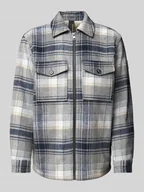 Kurtki męskie - Kurtka koszulowa o kroju regular fit z podszewką z futerka i nakładanymi kieszeniami na piersi - miniaturka - grafika 1