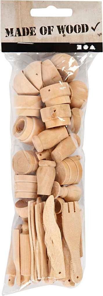 Drewniane przybory kuchenne Creativ Company, 50 dlg.