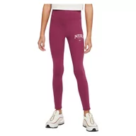 Spodnie i spodenki dla dziewczynek - Spodnie legginsy sportowe dla dzieci Nike Sportswear Favorites FD0889 - miniaturka - grafika 1