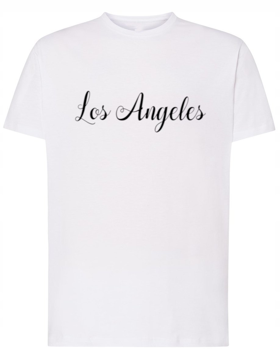 Koszulka T-Shirt napis nadruk Los Angeles Rozm.5XL