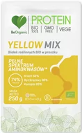 Odżywki białkowe - Beorganic Białko Roślinne BIO Yellow Mix 74% Protein (Groch, Ryż Brązowy, Konopia) Aminokwasy 250 g VEGE BeOrganic brg-031 - miniaturka - grafika 1