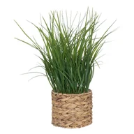 Sztuczne kwiaty - Sztuczna trawa w doniczce z hiacyntu wodnego, wys. 70 cm - miniaturka - grafika 1