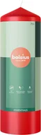 Świece - Świeca pieńkowa walec BOLSIUS Essentials 75H 20CM DELIKATNA CZERWIEŃ - miniaturka - grafika 1