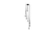 Lampy sufitowe - Azzardo Lampa wisząca Izza 8 MD1288A-8BL Shiny Black - miniaturka - grafika 1