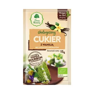 Dary Natury Cukier z Wanilią BIO 15g - - Zdrowa żywność - miniaturka - grafika 1