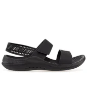 Klapki i japonki damskie - Klapki Crocs Literide 360 Sandal 206711-001 - czarne - miniaturka - grafika 1