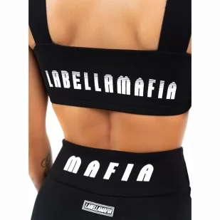 Top damski LABELLAMAFIA TOP SWEETY BLACK - Bielizna sportowa damska - miniaturka - grafika 3