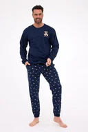 Piżamy damskie - CORNETTE PIŻAMA MĘSKA DR 939/300 BIG BOSS S GRANAT - miniaturka - grafika 1