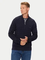 Swetry męskie - Tommy Hilfiger Sweter Classic MW0MW36532 Granatowy Regular Fit - miniaturka - grafika 1