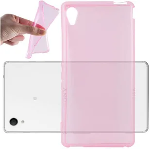 Etui Do Sony Xperia M4 AQUA Pokrowiec w PRZEZROCZYSTY RÓŻOWY Obudowa Ochronny TPU Silikon Case Cover Cadorabo - Etui i futerały do telefonów - miniaturka - grafika 1