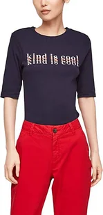 s.Oliver t-shirt damski granatowy M/38 - Koszulki i topy damskie - miniaturka - grafika 1