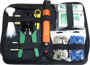 LeanToys Komplet Narzędzi Sieciowych 19w1 Tester Zaciskarka Kabli LEAN Toys - Narzędzia sieciowe - miniaturka - grafika 1
