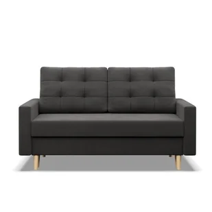 Sofa rozkładana, Blank Mikrofaza, 152x92x88 cm, szary - Sofy i kanapy - miniaturka - grafika 1