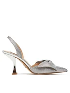 Sandały damskie - Steve Madden Sandały Niteowl-R SM11003534 Srebrny - miniaturka - grafika 1